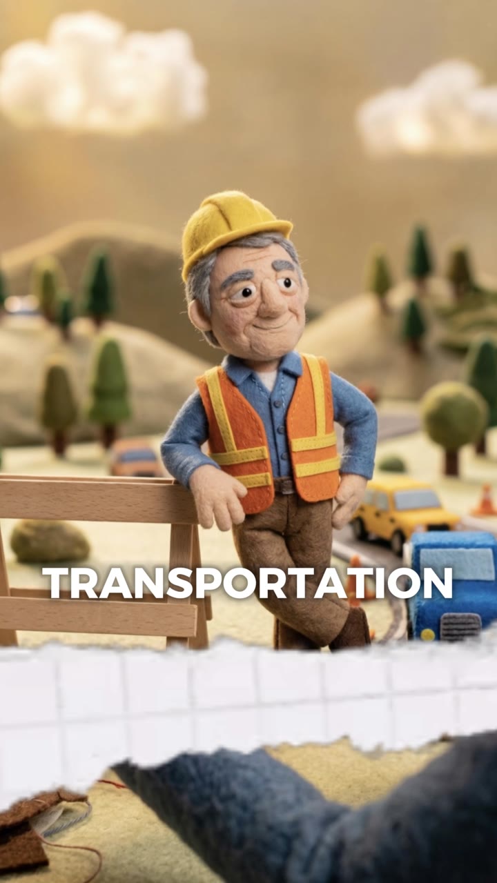 Concept ad — needle-felt stop-motion style